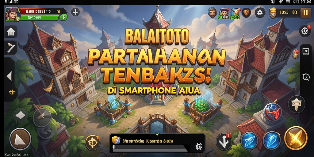Screenshot menampilkan gameplay intens dalam BALAITOTO dengan strategi Tower Defense.