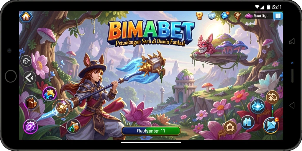 Tangkapan layar gameplay <strong>BIMABET</strong> menampilkan petualangan menarik di dunia fantasi.