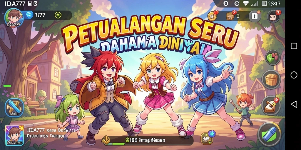 Gameplay IDA777 dengan karakter Anime yang menarik.
