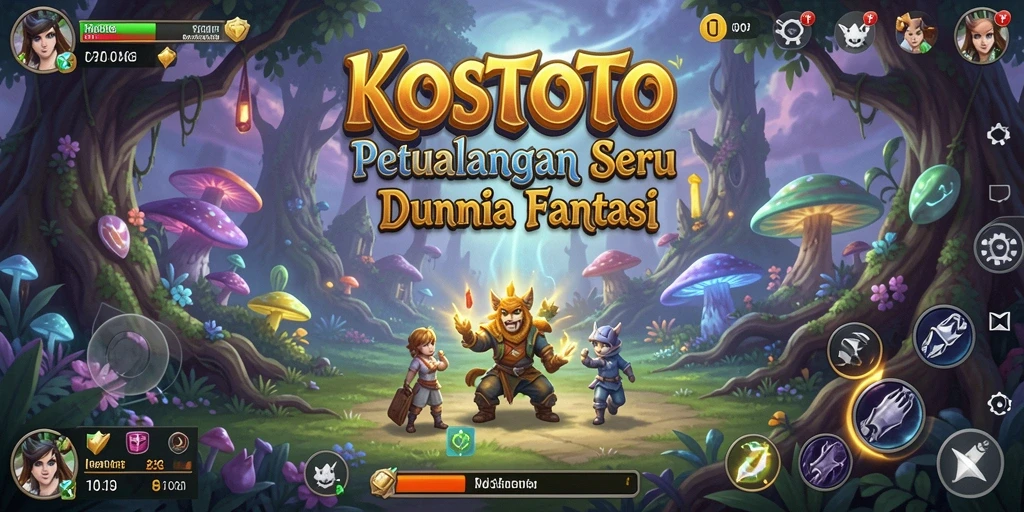 Screenshot KOSTOTO menampilkan gameplay petualangan yang seru dan menarik.