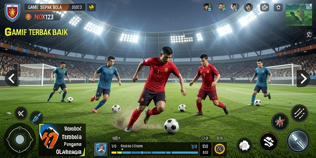 Skrinsut <strong>NOX123</strong> menampilkan aksi seru di lapangan sepak bola.