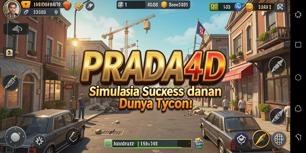 Tampilan gameplay PRADA4D yang mengesankan dalam simulasi Tycoon.