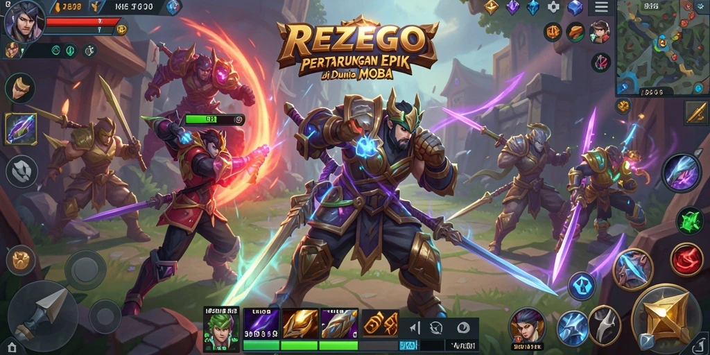 Gameplay seru dan taktis dalam REZEGO yang akan membuatmu ketagihan.