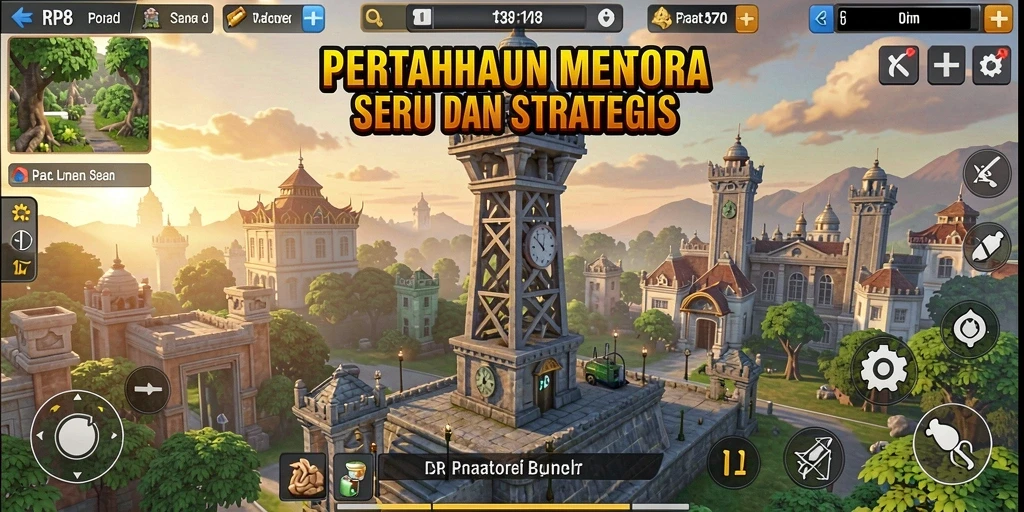 Screenshot utama RP8 menampilkan aksi mendebarkan di gameplay Tower Defense.