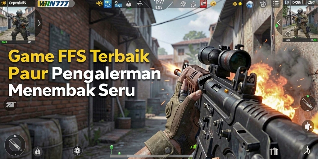 Tampilan gameplay WIN777 dengan aksi tembak-menembak yang intens.